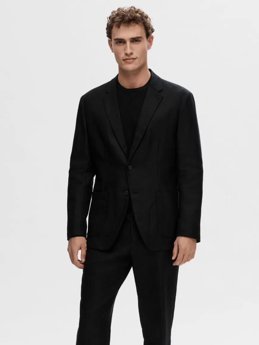 SELECTED 100 % HAMP BLAZER Black Outlet