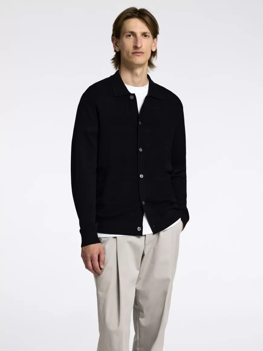 SELECTED 100 % MERINOULL CARDIGAN Black Cheap