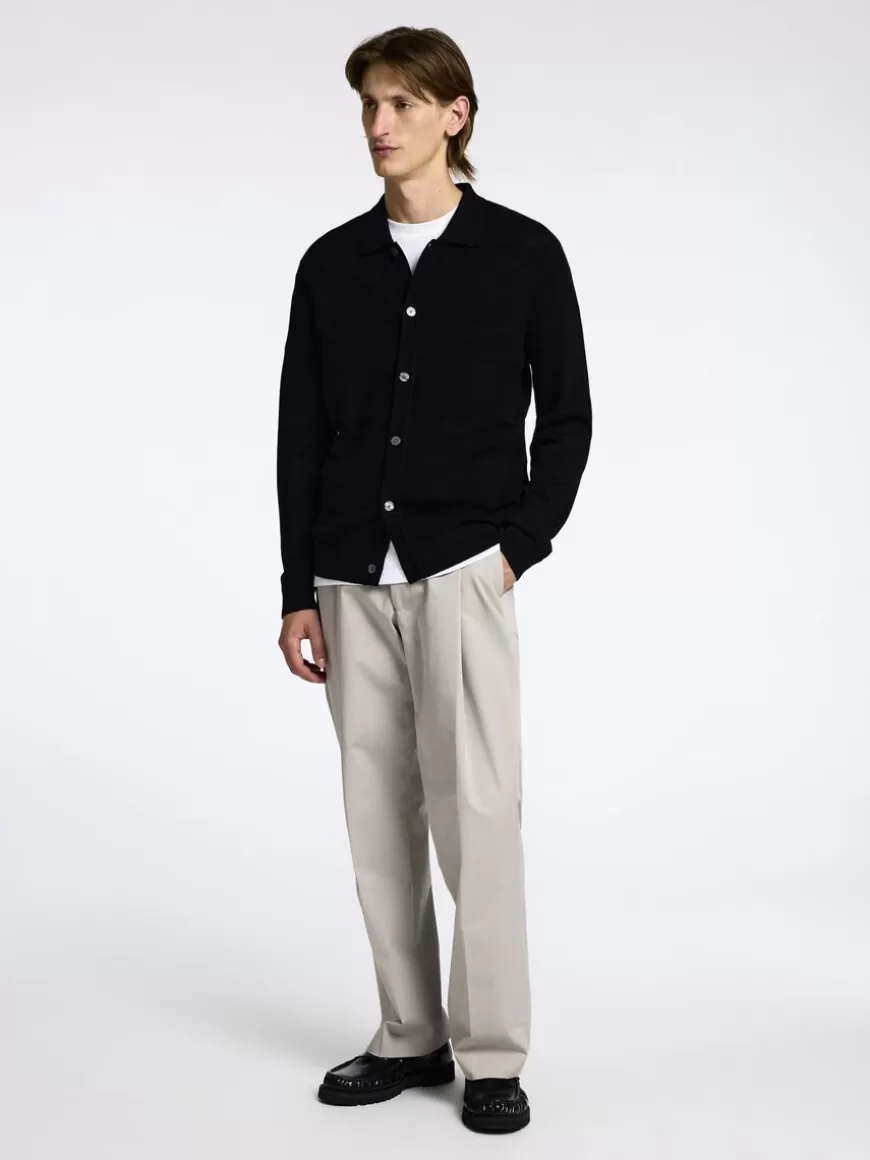 SELECTED 100 % MERINOULL CARDIGAN Black Cheap