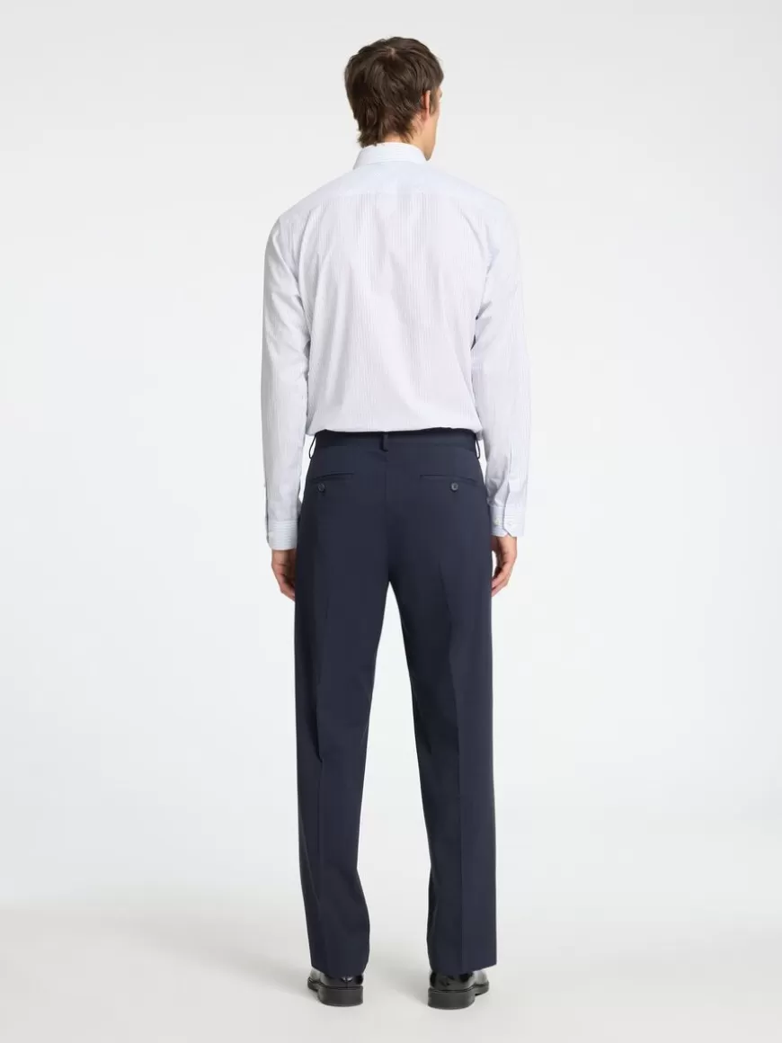 SELECTED 100% BOMULL SLIM FIT SKJORTE White Flash Sale