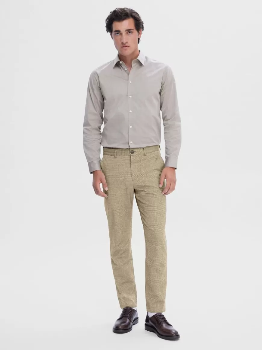 SELECTED 175 SLIM FIT BUKSER Beige Discount