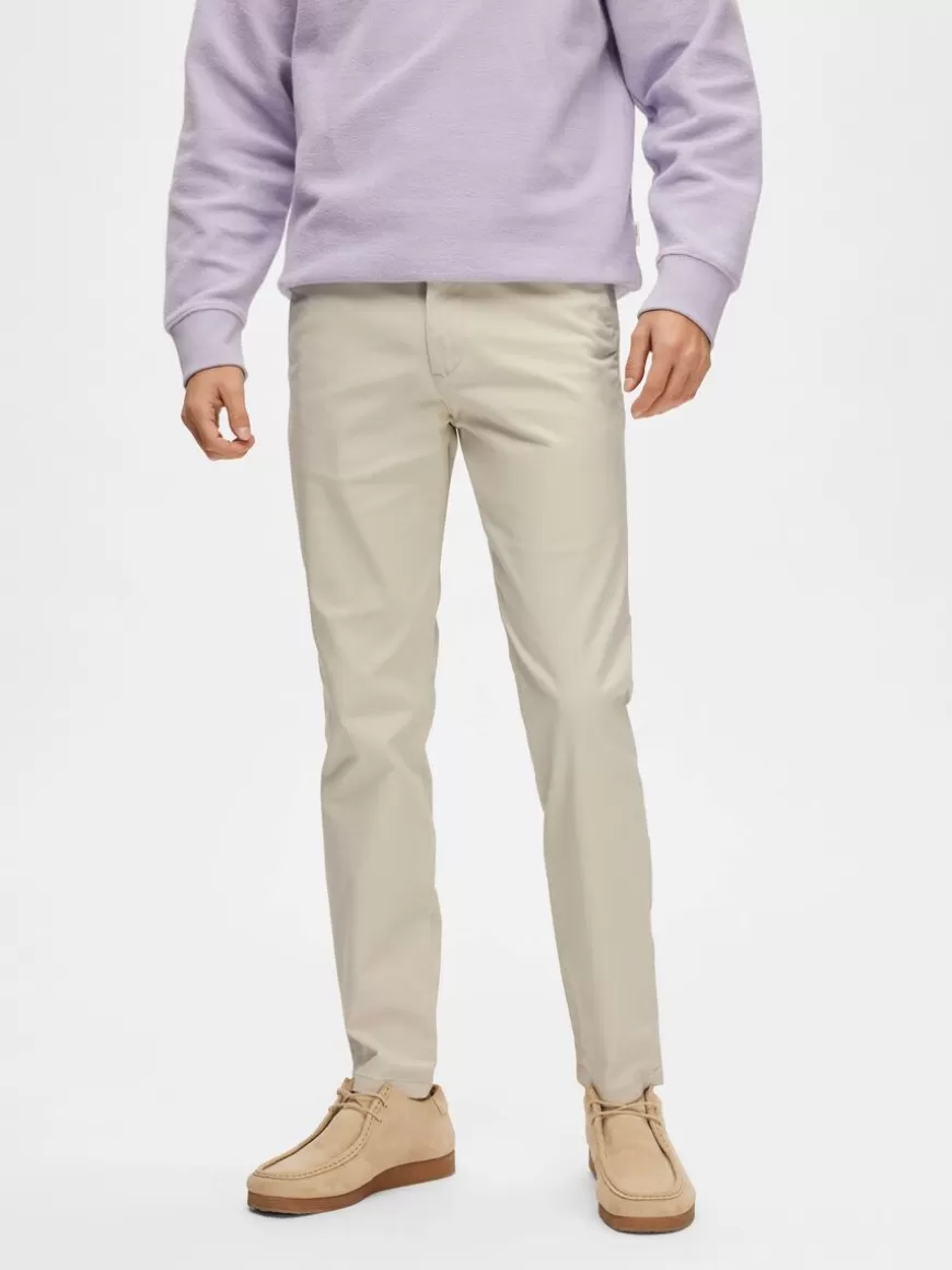 SELECTED 175 SLIM FIT FLEX CHINOS Beige Store