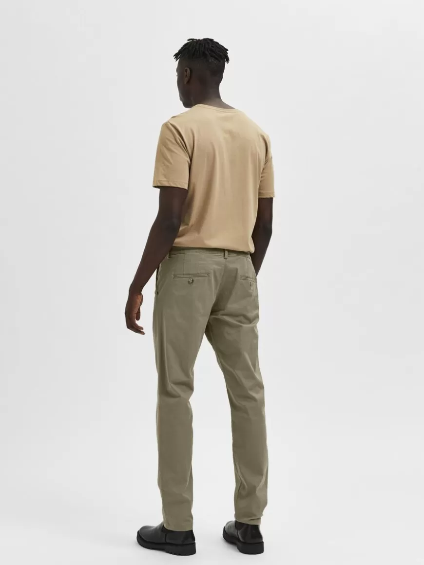 SELECTED 175 SLIM FIT FLEX CHINOS Brown Sale