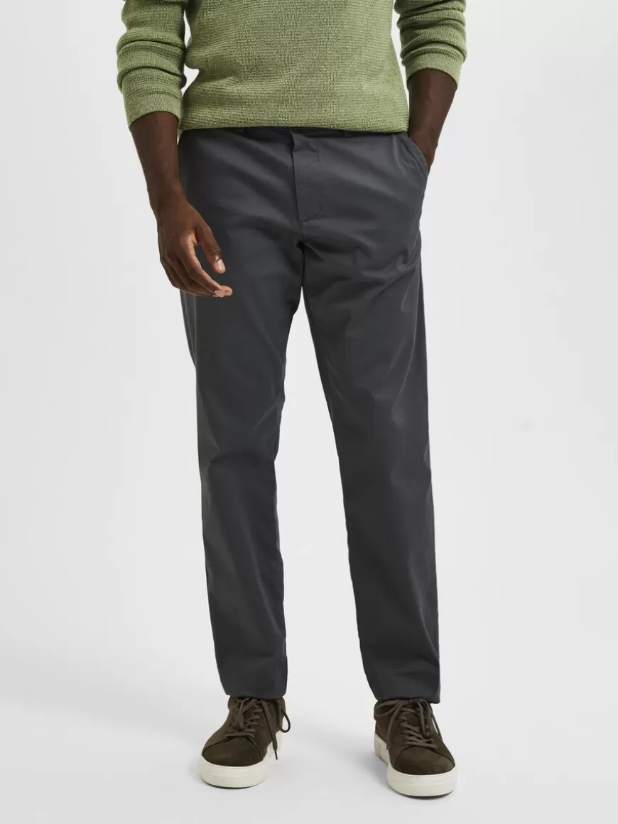 SELECTED 175 SLIM FIT FLEX CHINOS Grey Cheap