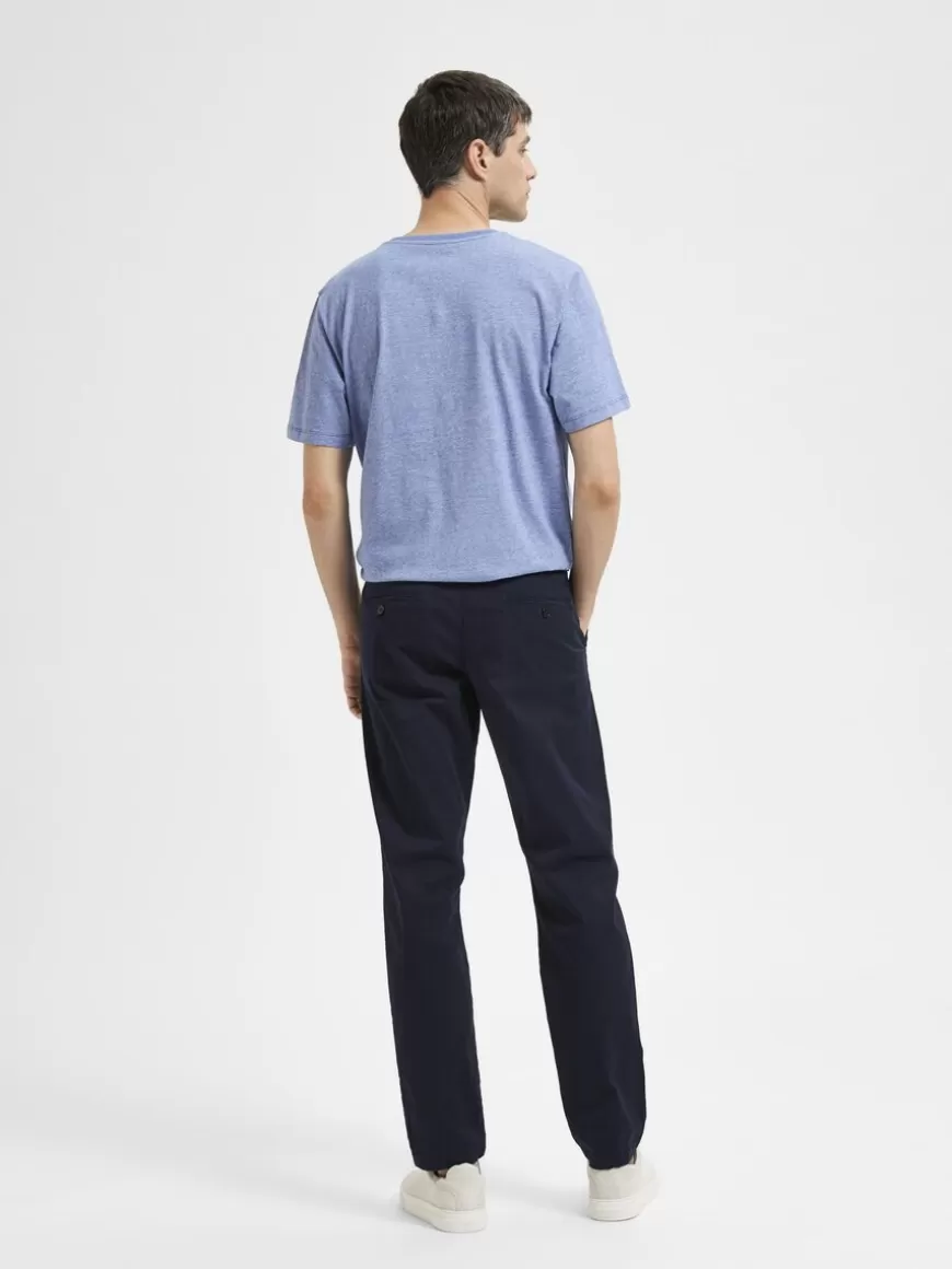 SELECTED 175 SLIM FIT FLEX CHINOS Blue New