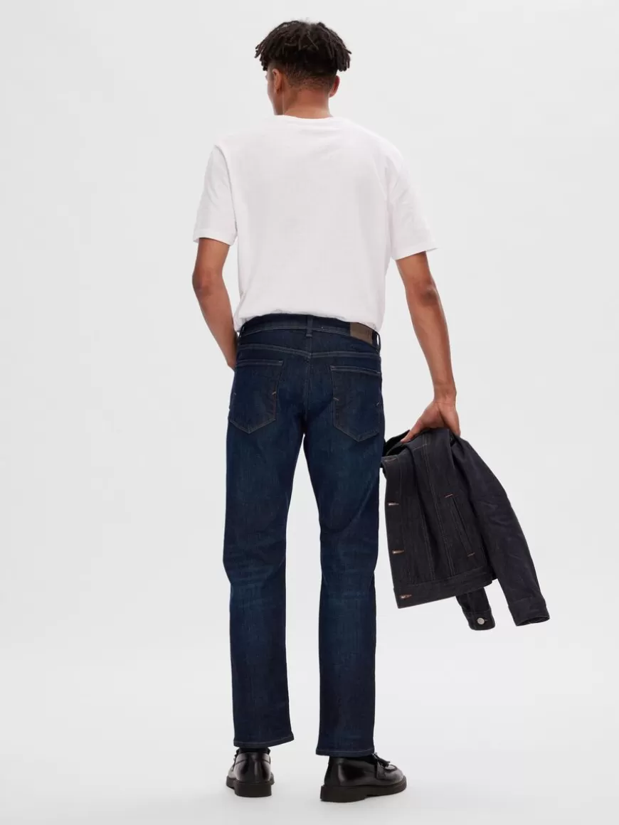 SELECTED 196 MØRKEBLÅ STRAIGHT FIT JEANS Blue Hot