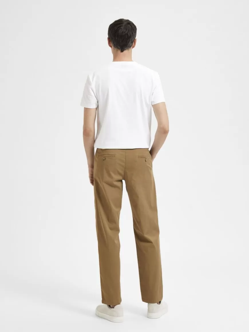 SELECTED 196 STRAIGHT FIT CHINOS Brown Best