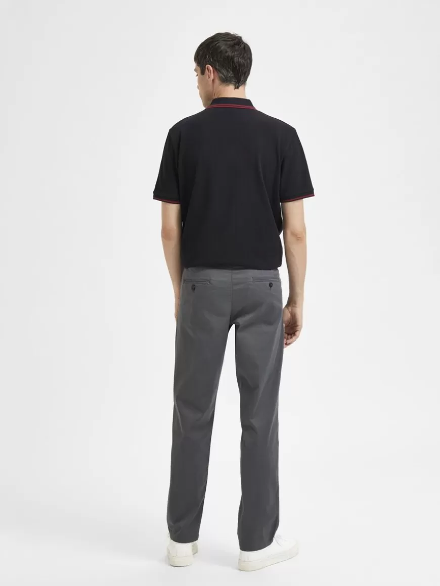 SELECTED 196 STRAIGHT FIT CHINOS Grey Store