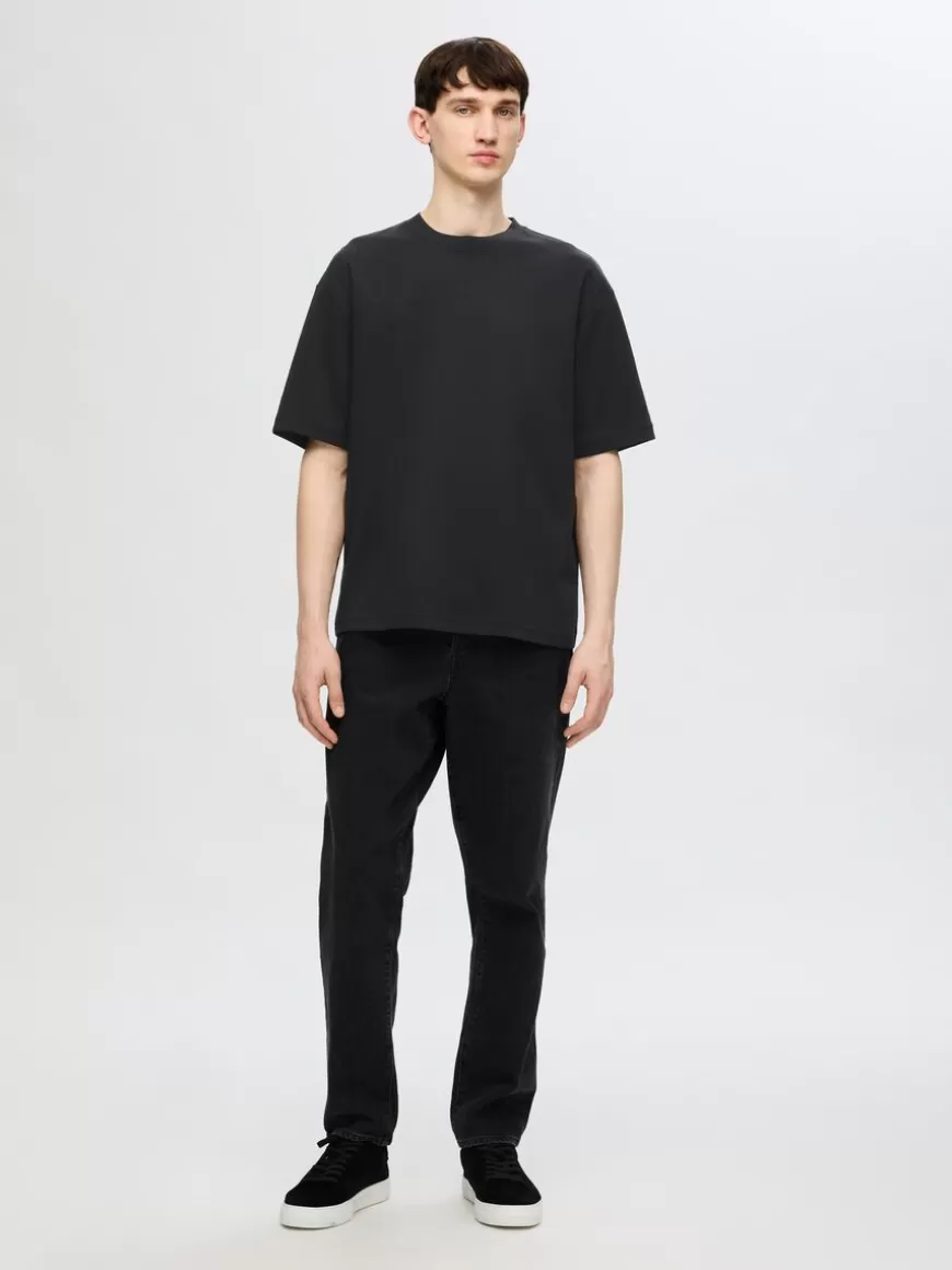 SELECTED 3-PAKNING CREW NECK-T-SKJORTE Black Best