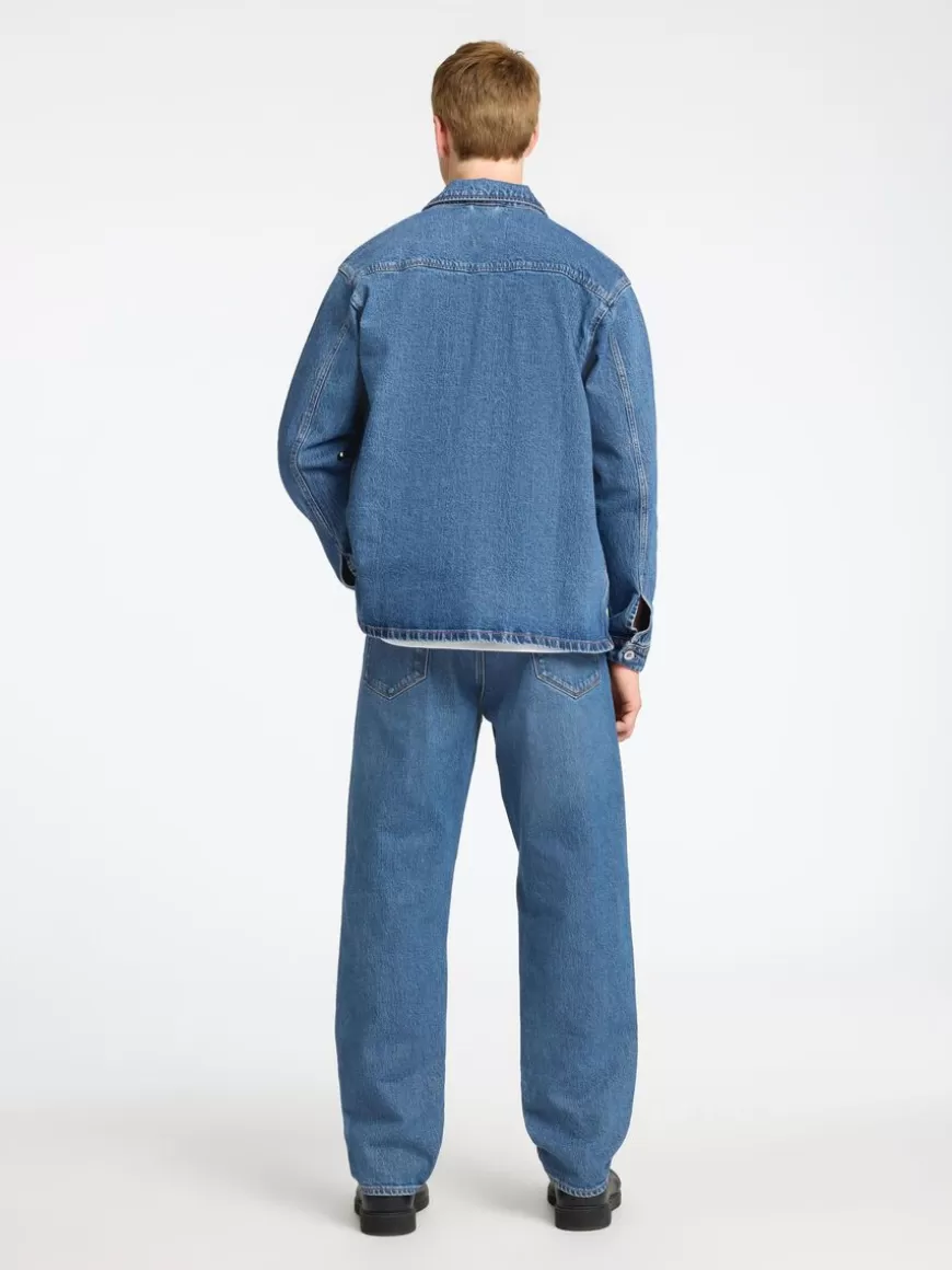 SELECTED BLÅ DENIM SKJORTEJAKKE Blue Clearance