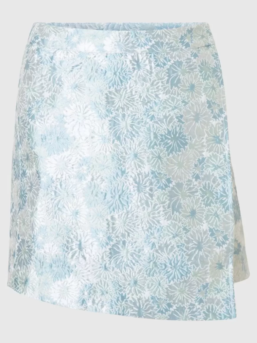 SELECTED BLOMSTRETE JACQUARD MINISKJØRT Blue Online