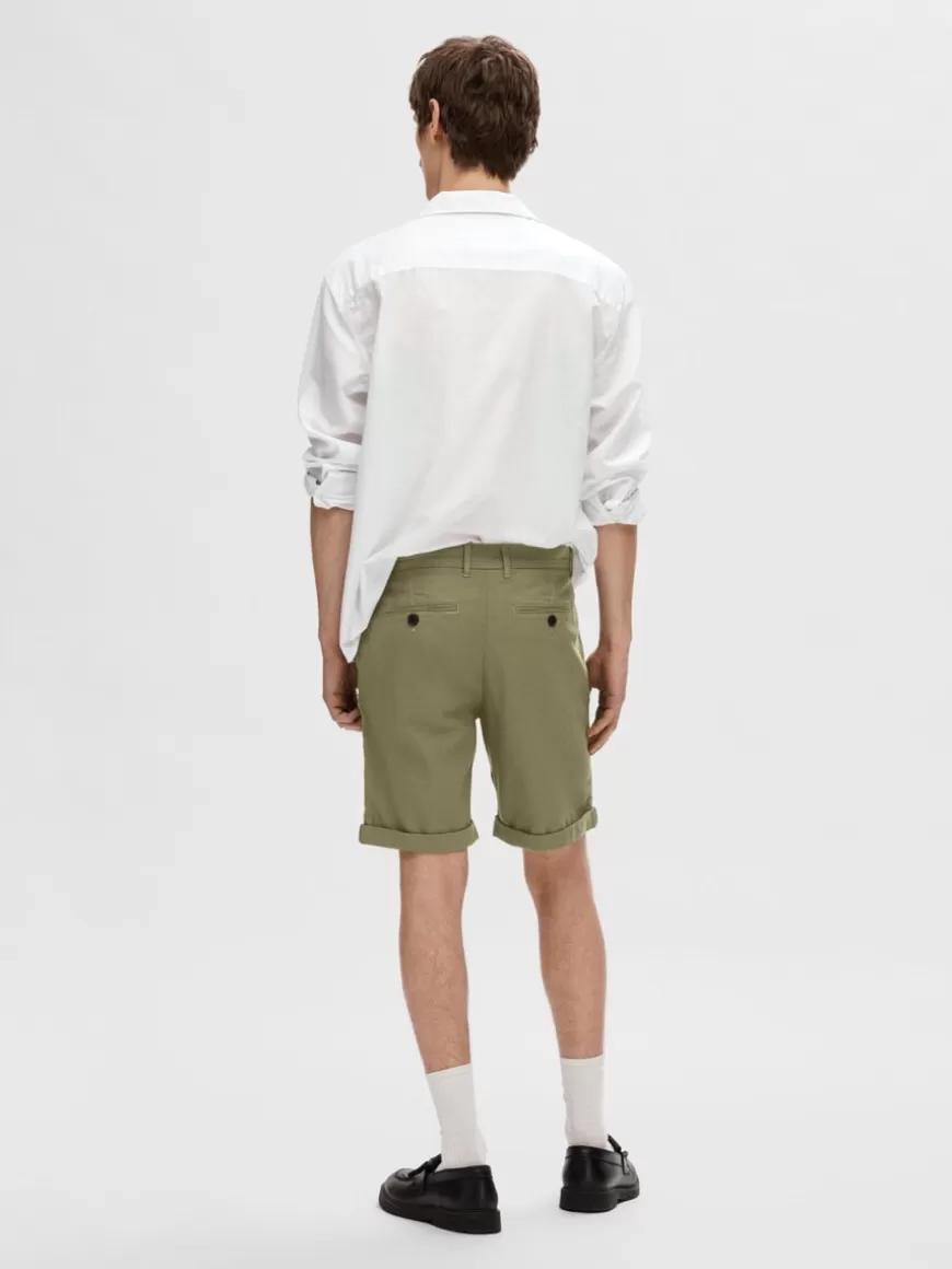 SELECTED BOMULLSFLEX SHORTS Green Best Sale