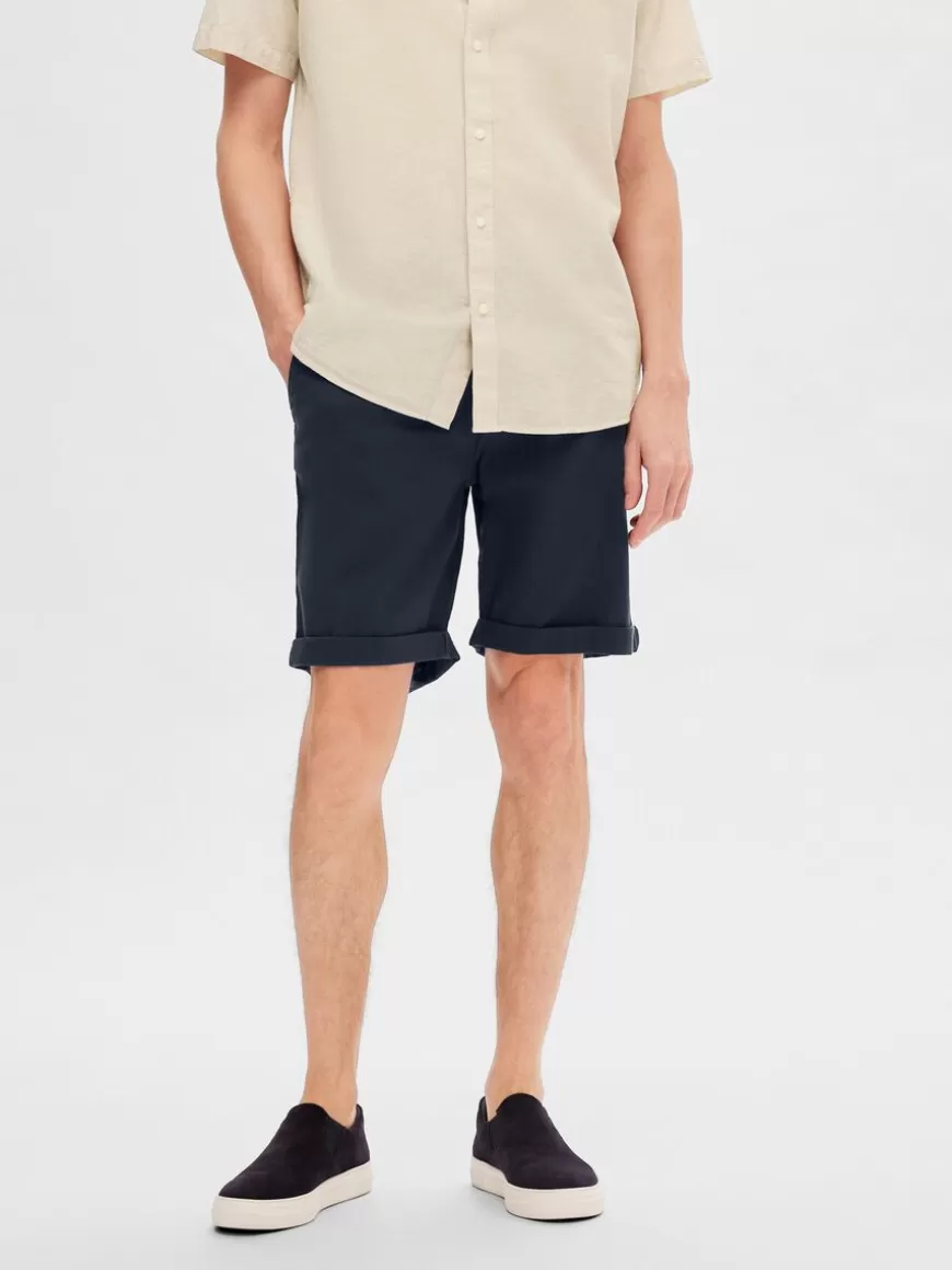 SELECTED BOMULLSFLEX SHORTS Blue Online