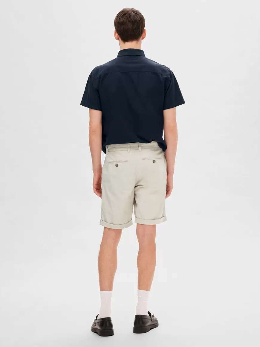 SELECTED BOMULLSFLEX SHORTS Beige Store