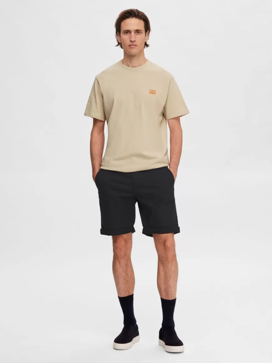 SELECTED BRODERT T-SKJORTE Beige Online