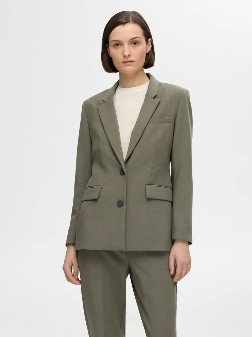 SELECTED CLASSIC FIT BLAZER Green Clearance