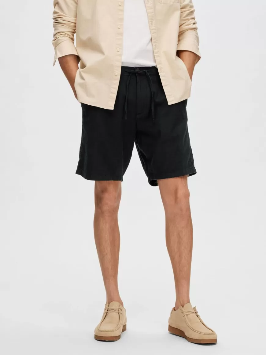 SELECTED COMFORT FIT SHORTS Black Shop