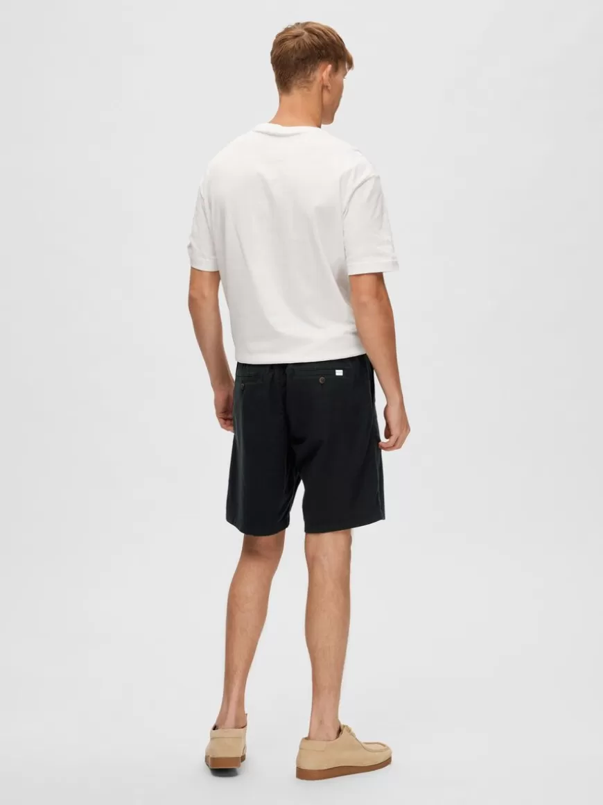 SELECTED COMFORT FIT SHORTS Black Shop