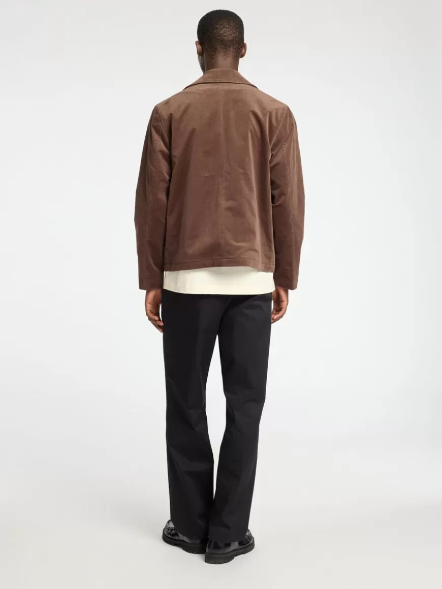 SELECTED CORDUROY BLAZER Brown Online