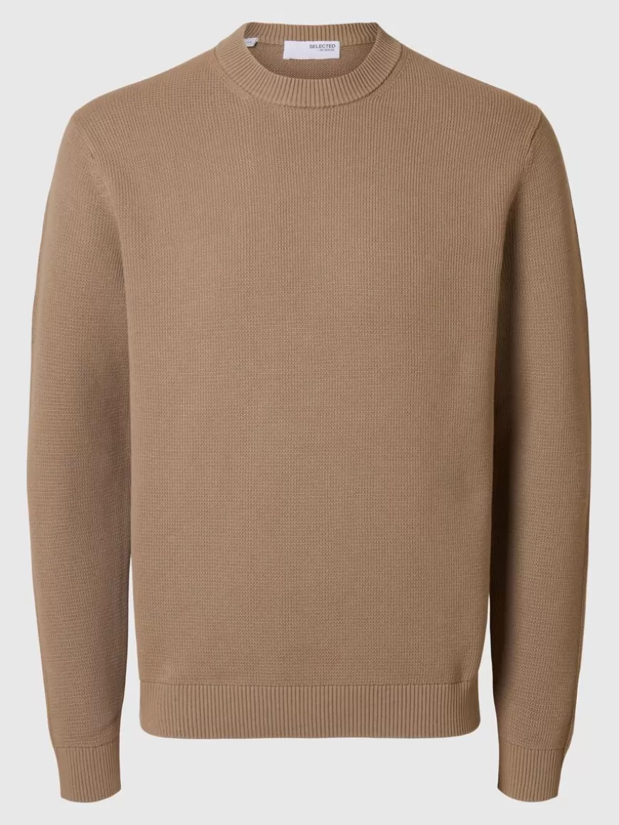 SELECTED CREWNECK GENSER Brown Store