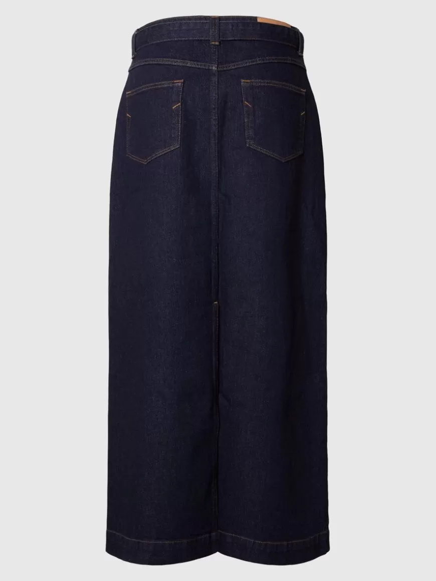 SELECTED DENIM MAKSISKJØRT Blue Discount