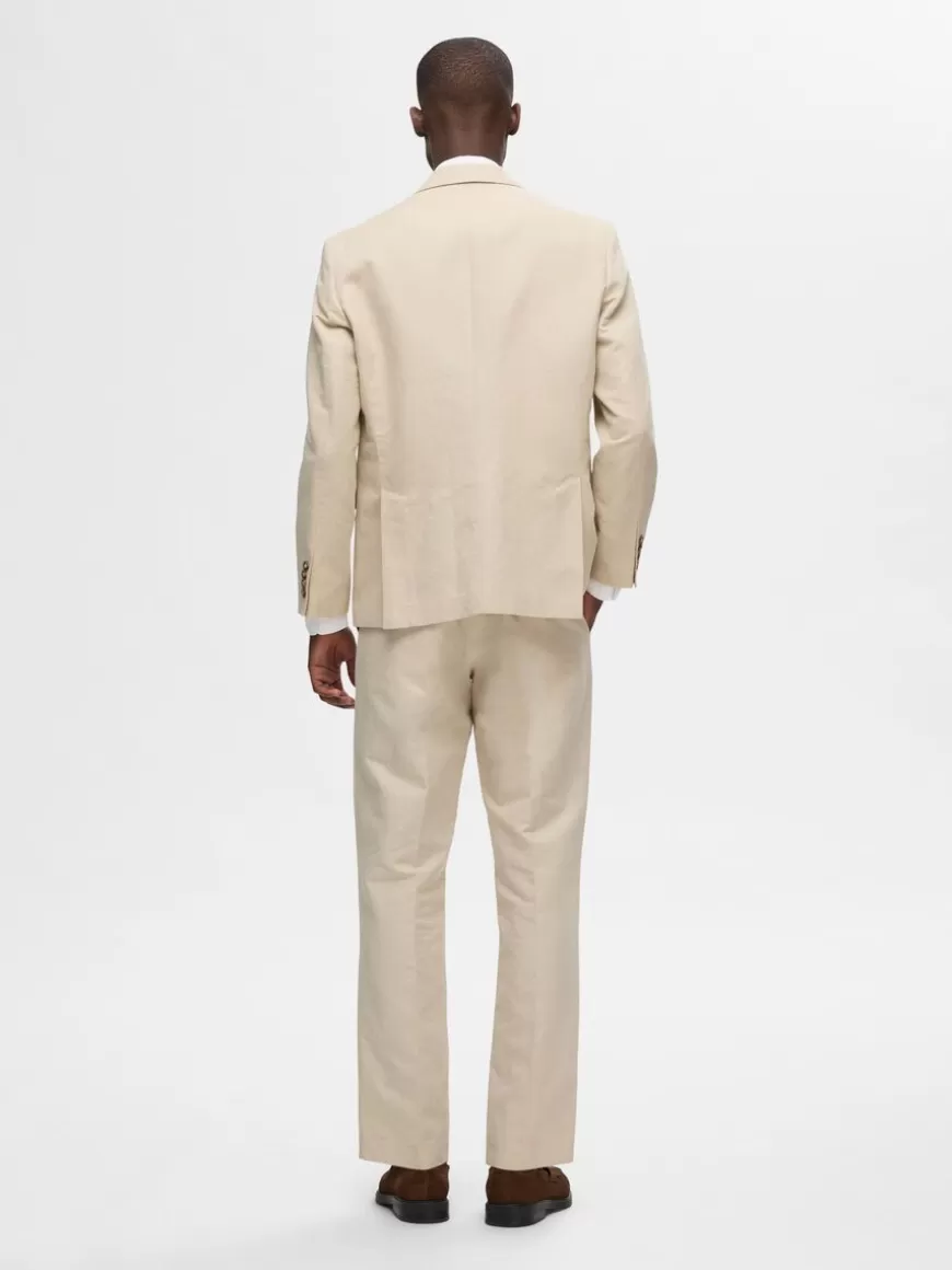 SELECTED DOBBELTSPENT BLAZER Beige Clearance