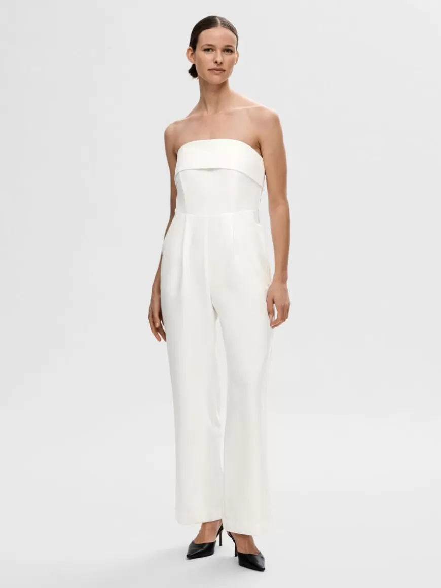 SELECTED ERMELØS JUMPSUIT White Cheap