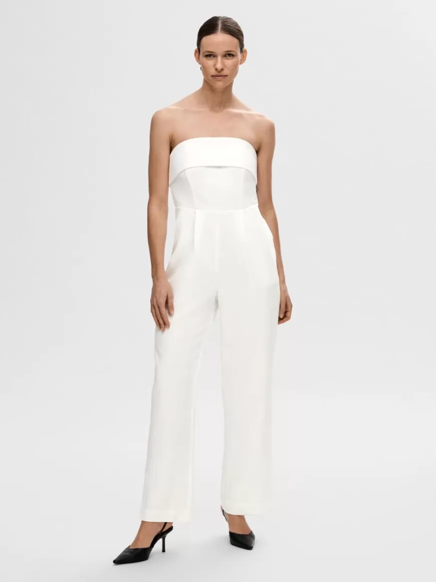 SELECTED ERMELØS JUMPSUIT White Cheap