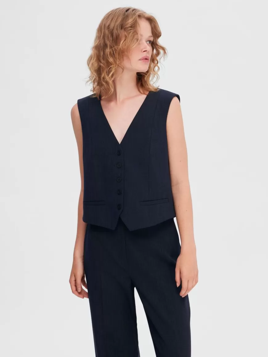 SELECTED FIGURSYDD VEST Blue Cheap