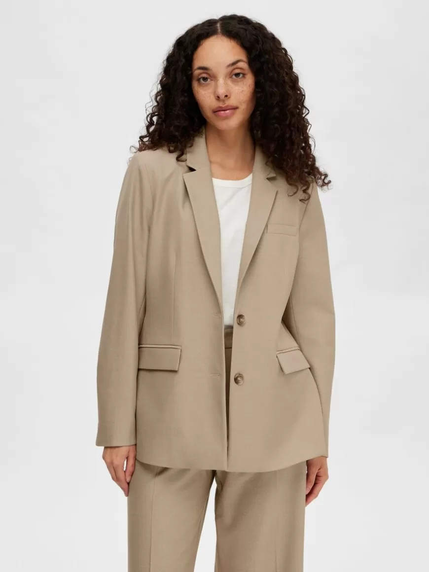 SELECTED FORMELL BLAZER Beige Discount