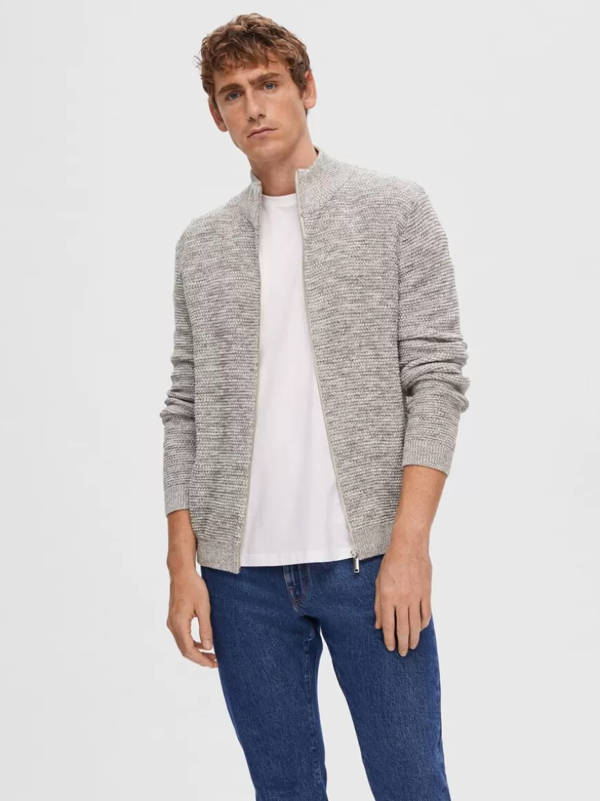 SELECTED GLIDELÅS CARDIGAN Grey Outlet