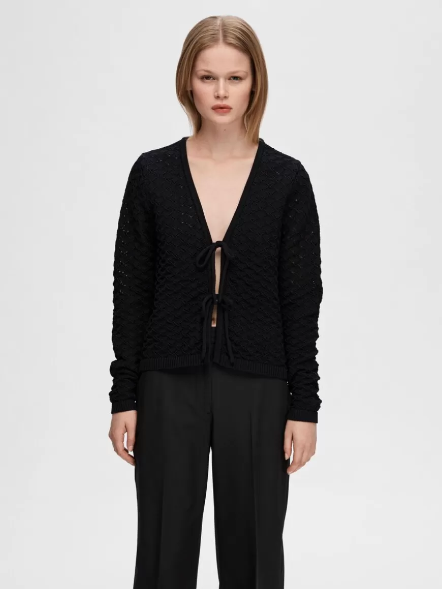 SELECTED HEKLET CARDIGAN Black Store