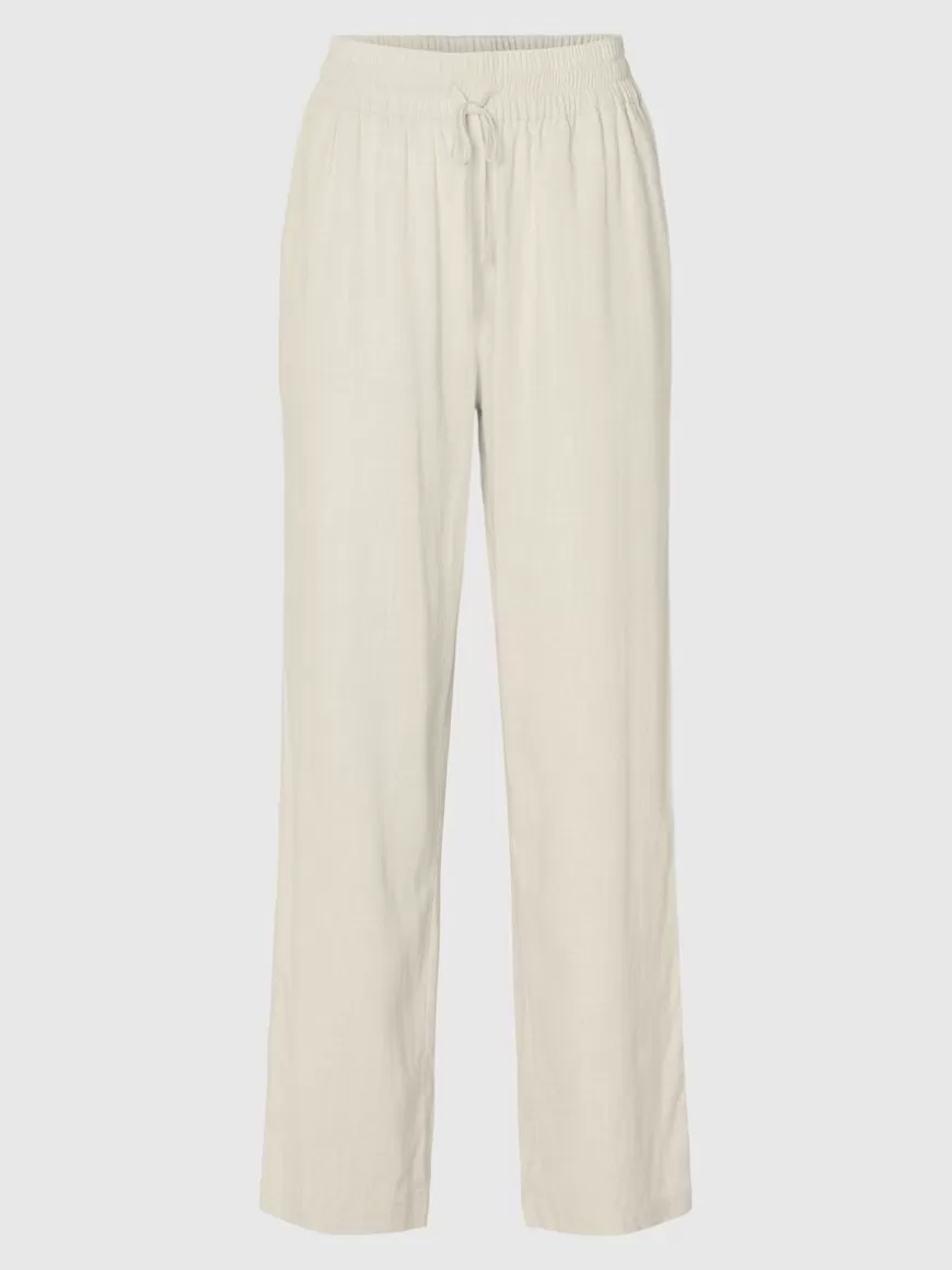 SELECTED HIGH-WAISTED BUKSER Beige Clearance