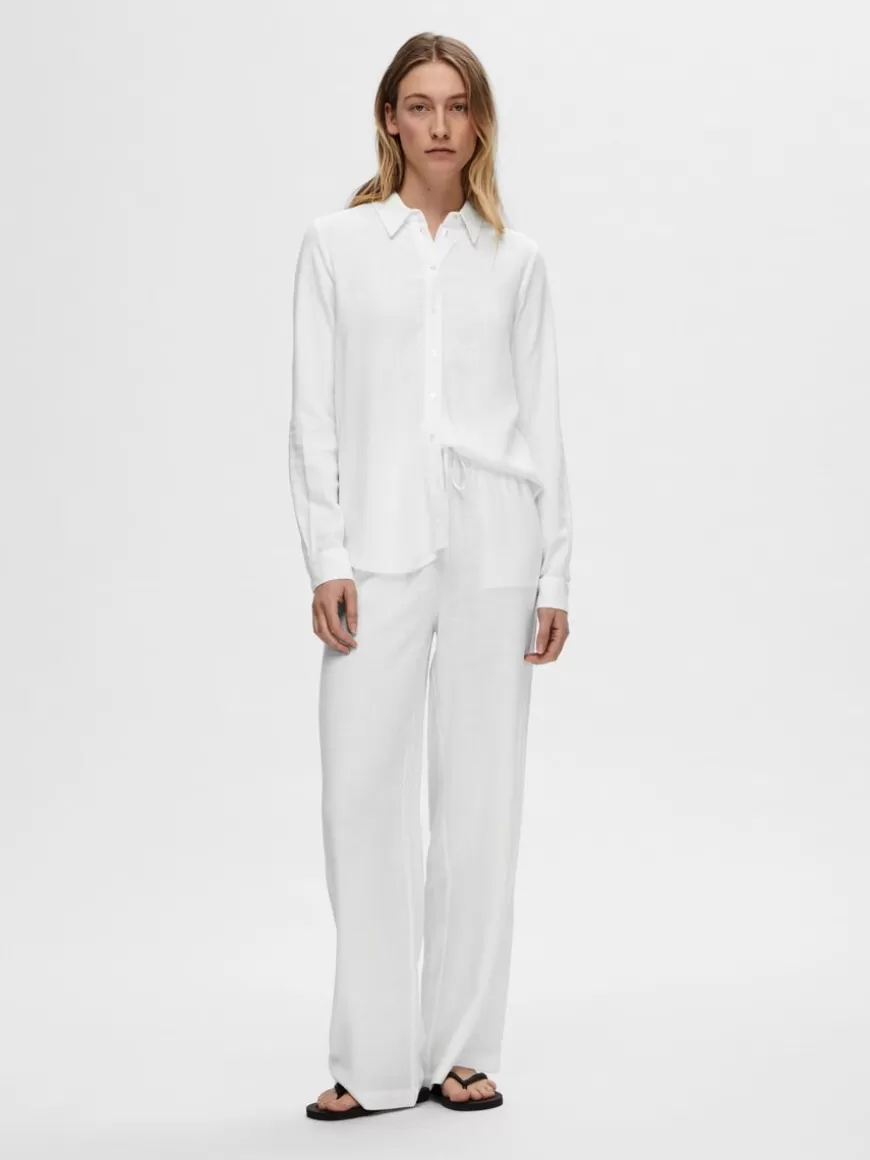 SELECTED HIGH-WAISTED BUKSER White Store