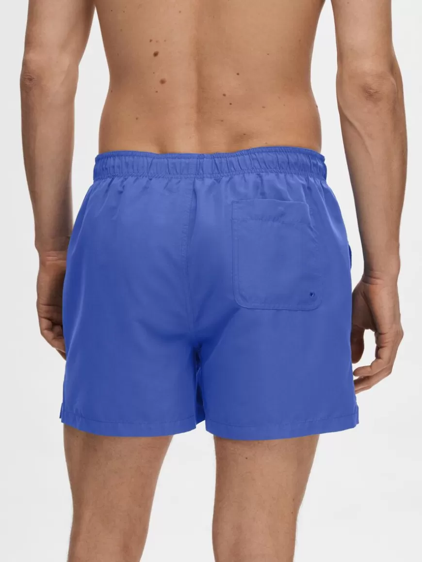 SELECTED KLASSISK BADESHORTS Blue Sale