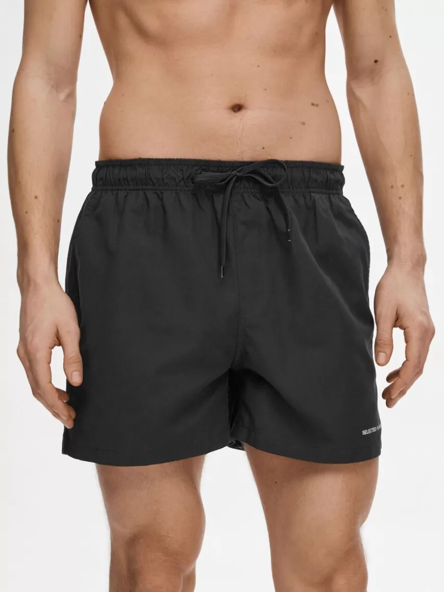 SELECTED KLASSISK BADESHORTS Black Flash Sale