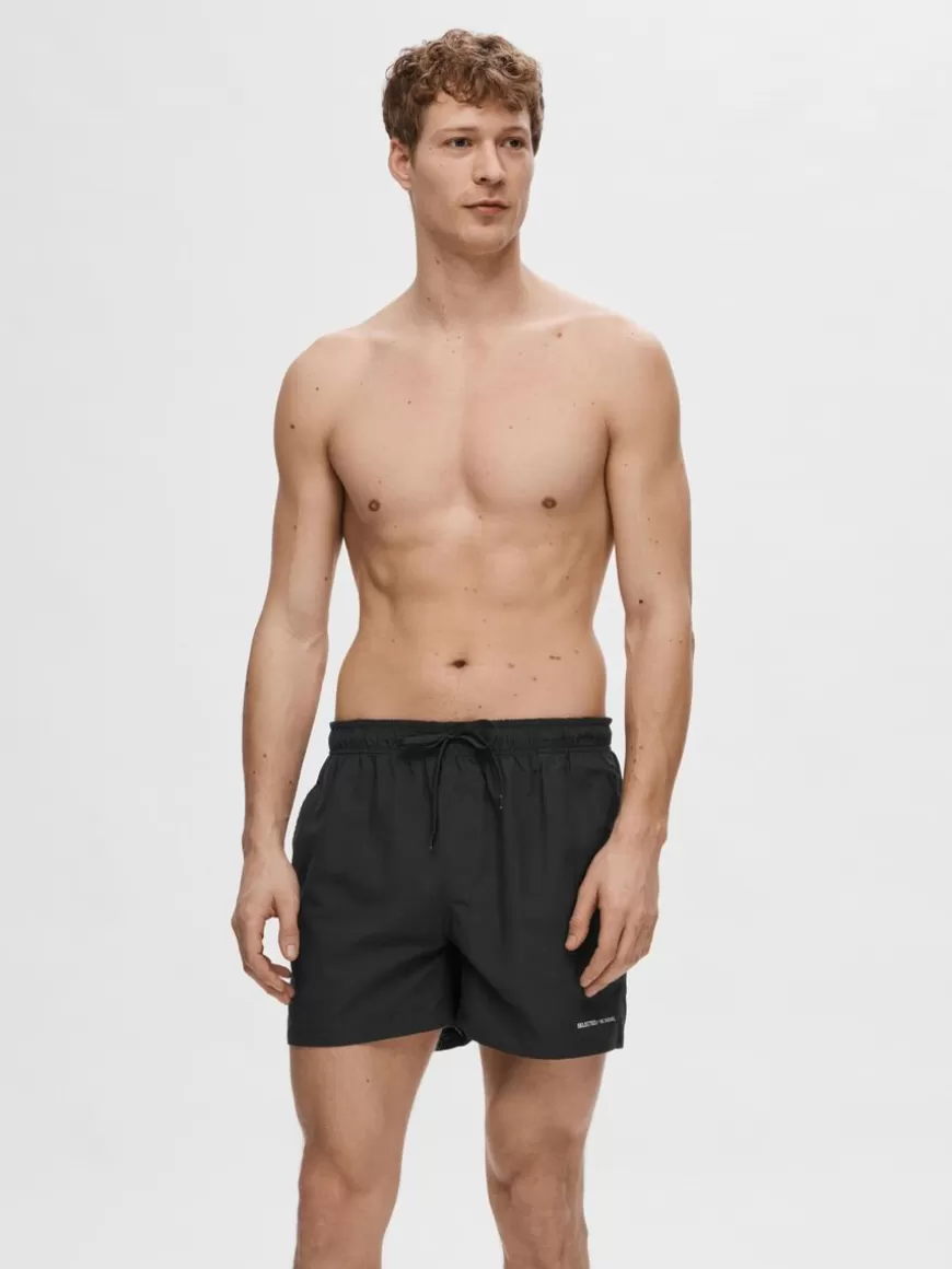 SELECTED KLASSISK BADESHORTS Black Flash Sale