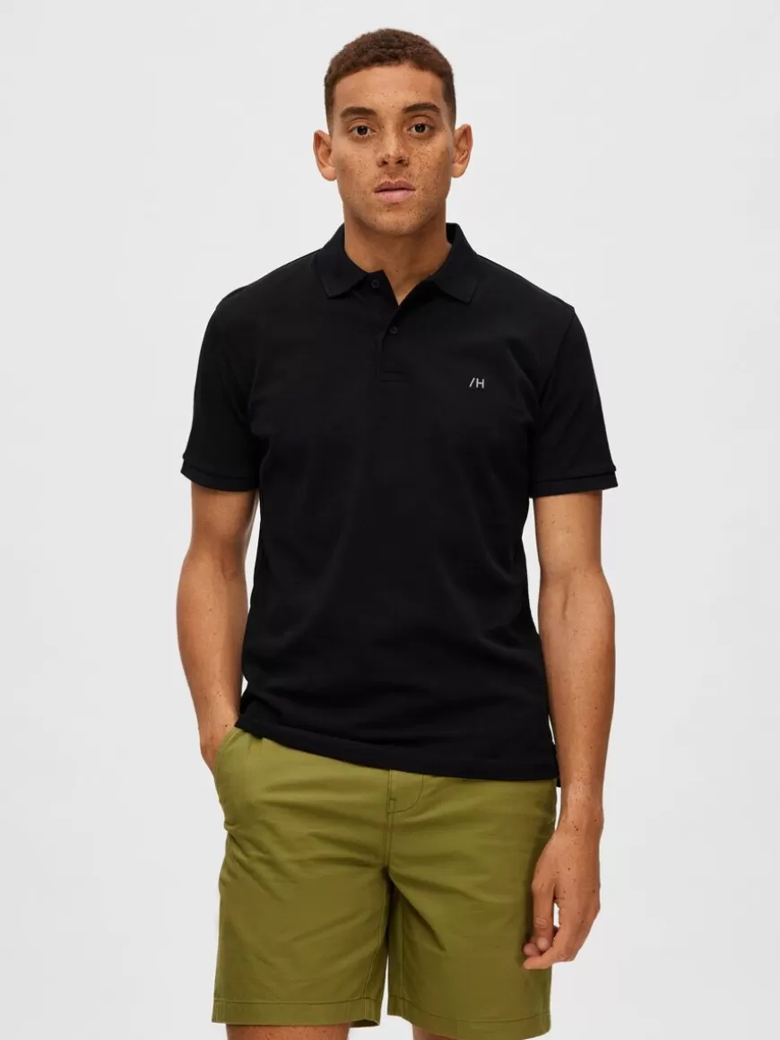 SELECTED KLASSISK POLOSKJORTE Black Fashion