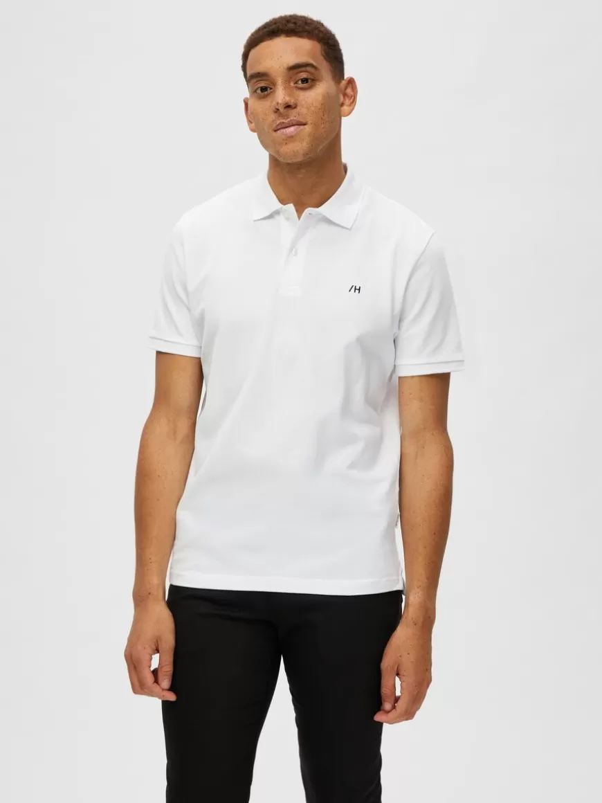 SELECTED KLASSISK POLOSKJORTE White Flash Sale