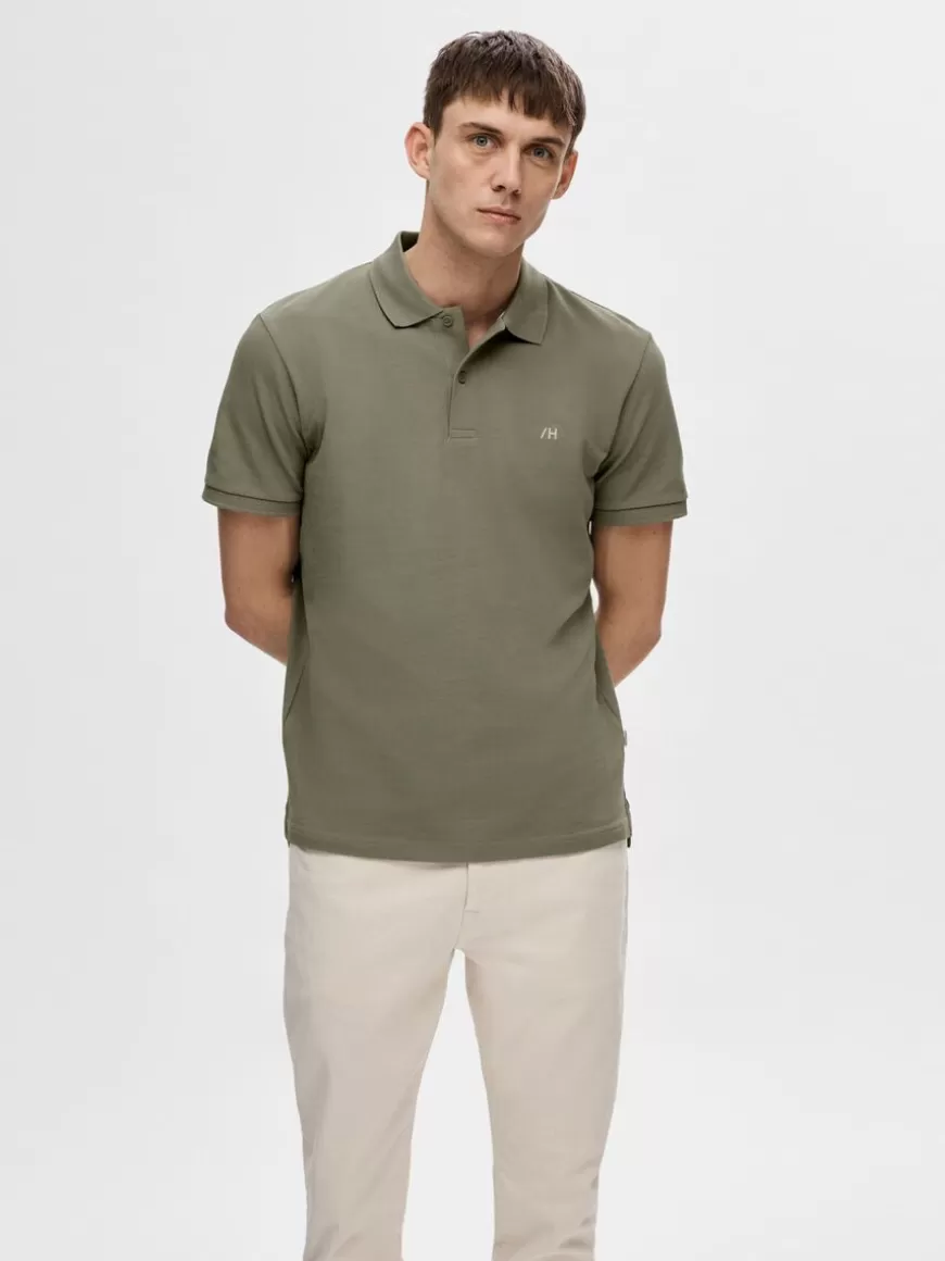 SELECTED KLASSISK POLOSKJORTE Green Discount