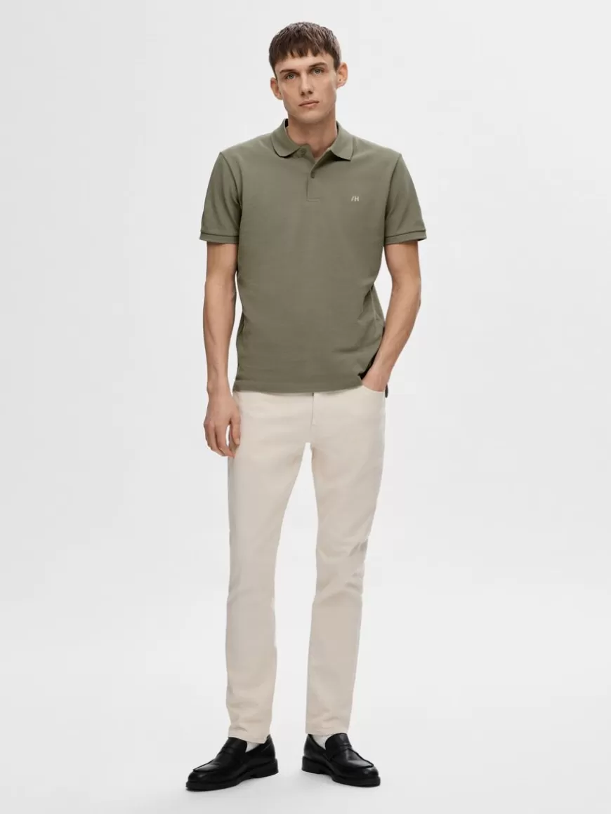 SELECTED KLASSISK POLOSKJORTE Green Discount