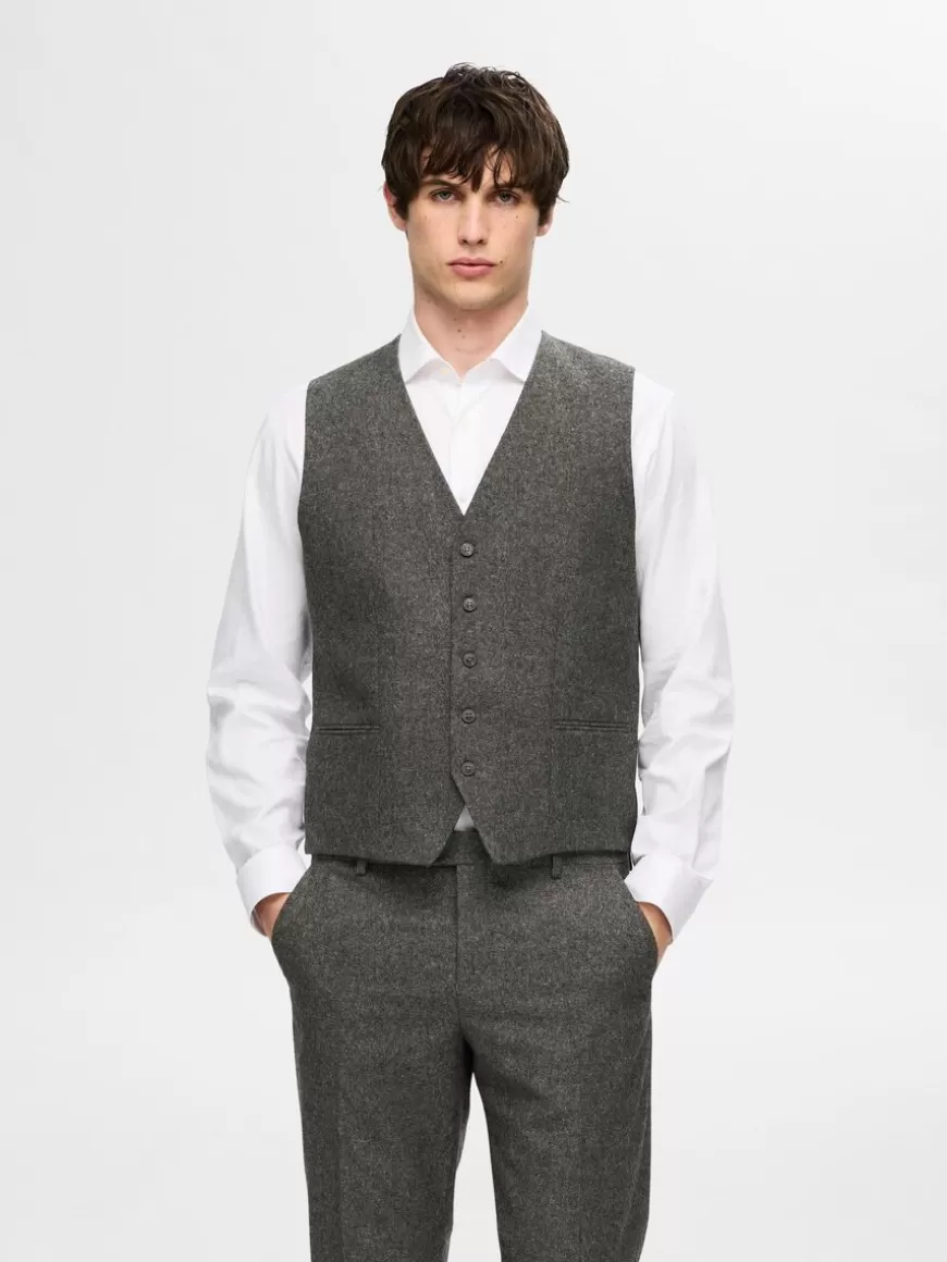 SELECTED KLASSISK VEST Grey Fashion