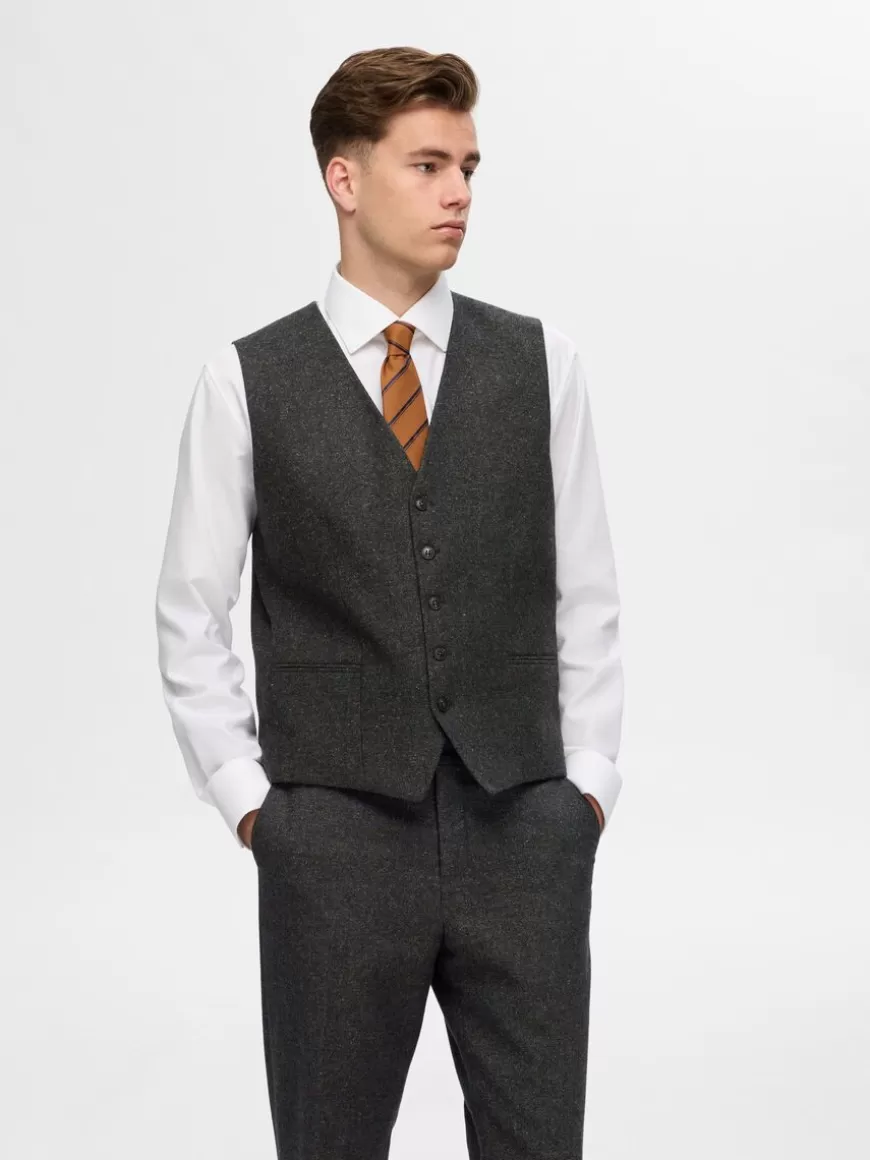 SELECTED KLASSISK VEST Green Discount