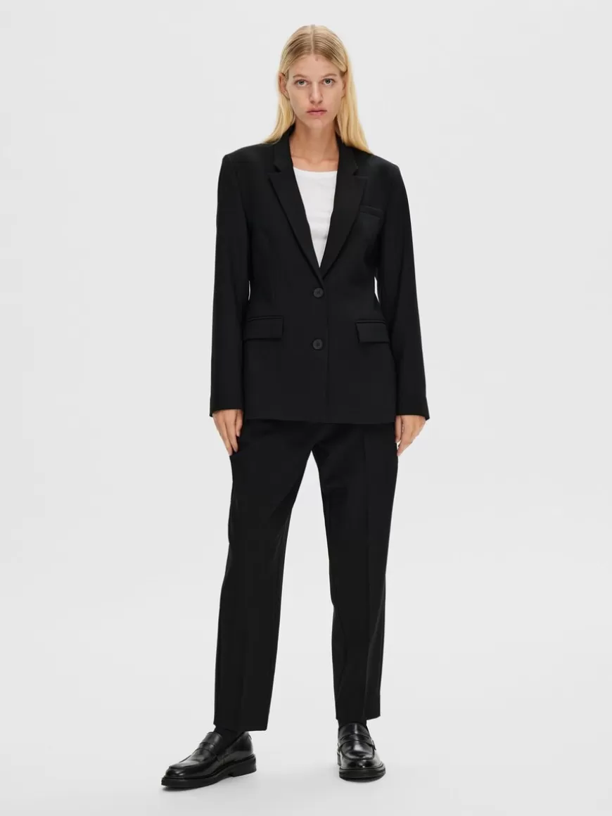 SELECTED KLASSISKE ENKELTSPENT BLAZER Black Sale