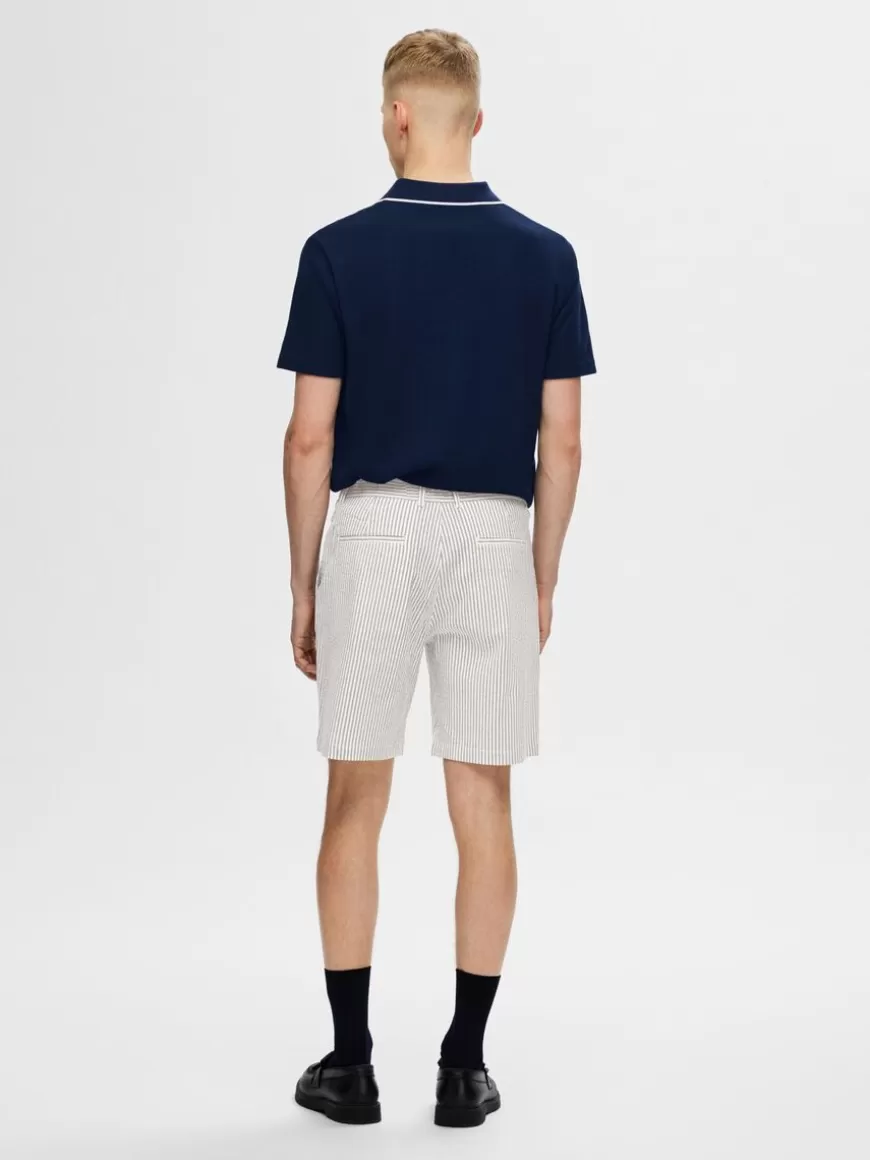 SELECTED KRETONG SHORTS Blue Outlet