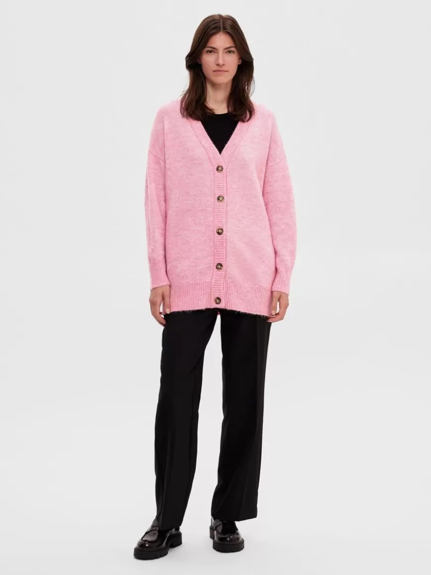 SELECTED LANG CARDIGAN Pink Clearance