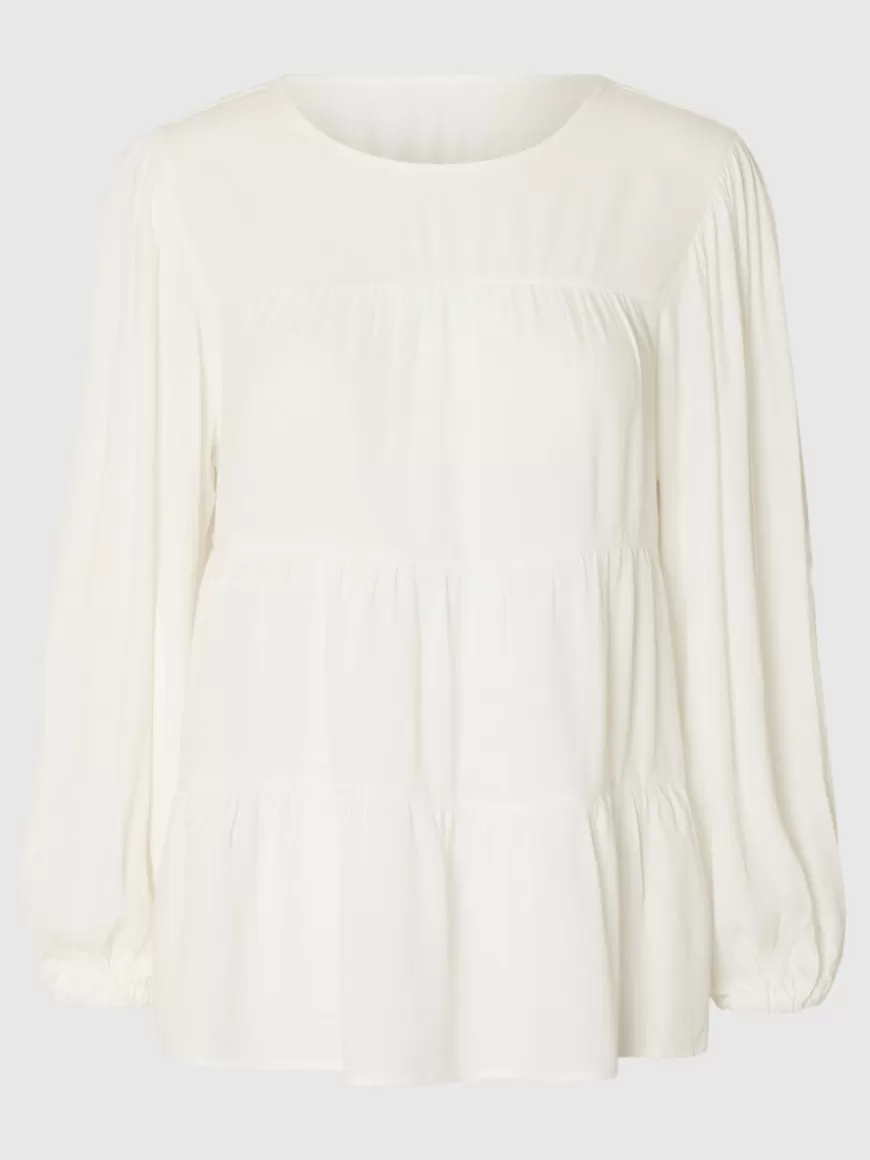 SELECTED LANGERMET BLUSE White Online