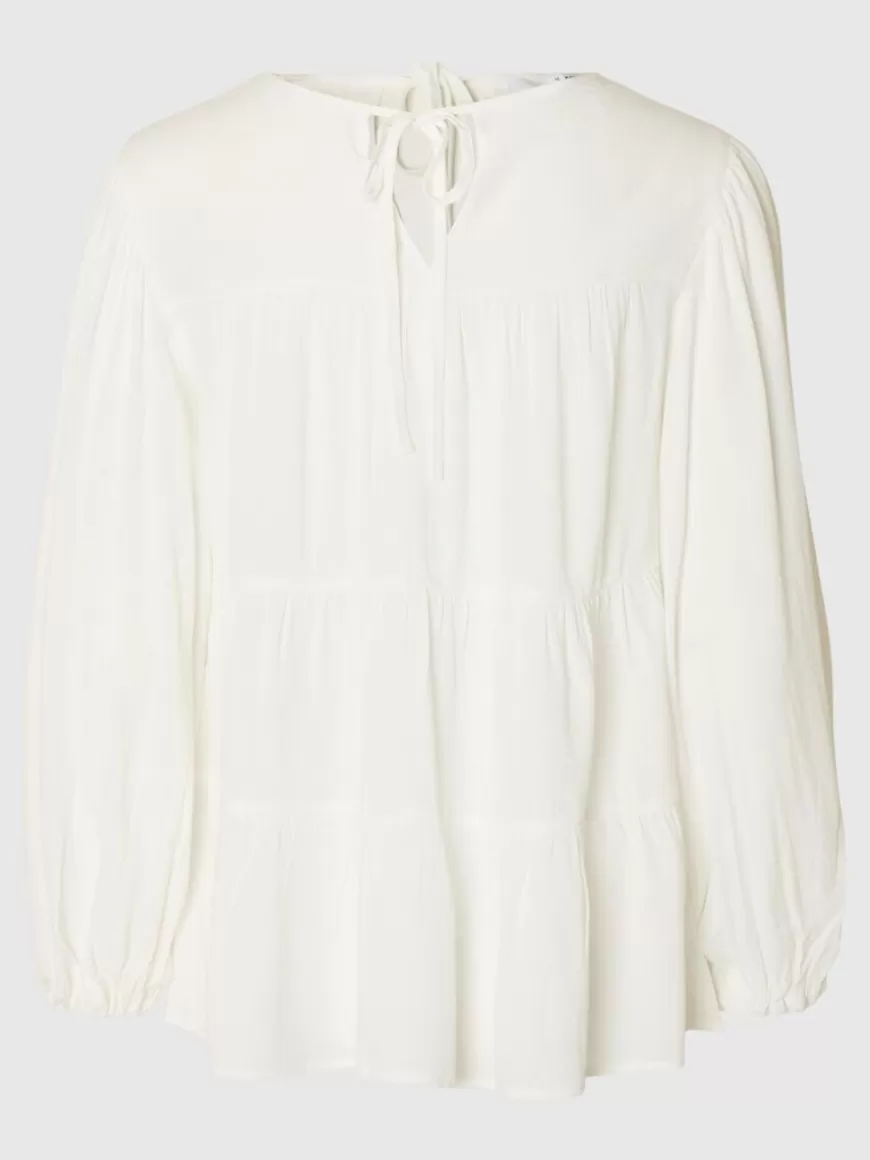 SELECTED LANGERMET BLUSE White Online