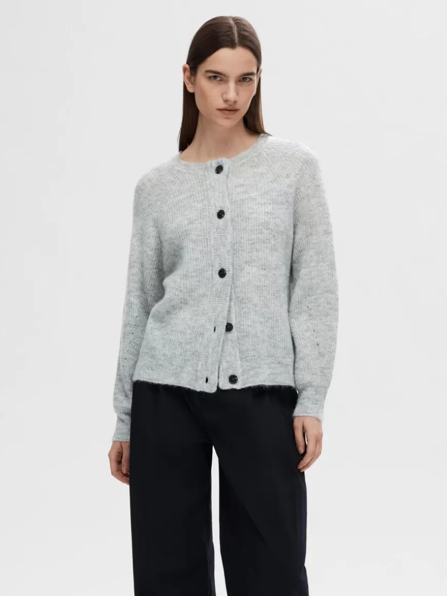 SELECTED LANGERMET CARDIGAN Grey Shop