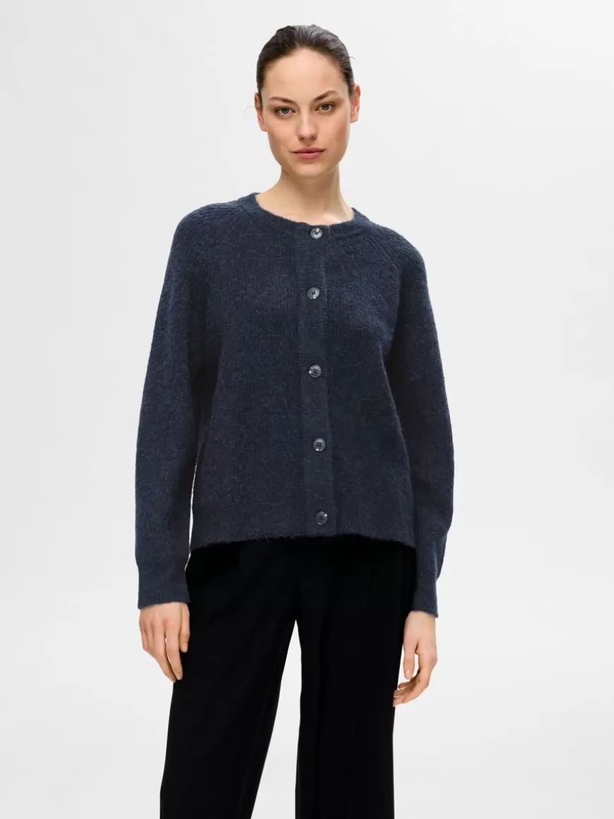 SELECTED LANGERMET CARDIGAN Blue Outlet